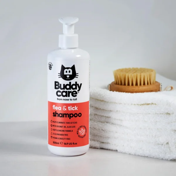 Buddycare Flea & Tick Cat Shampoo 500ml