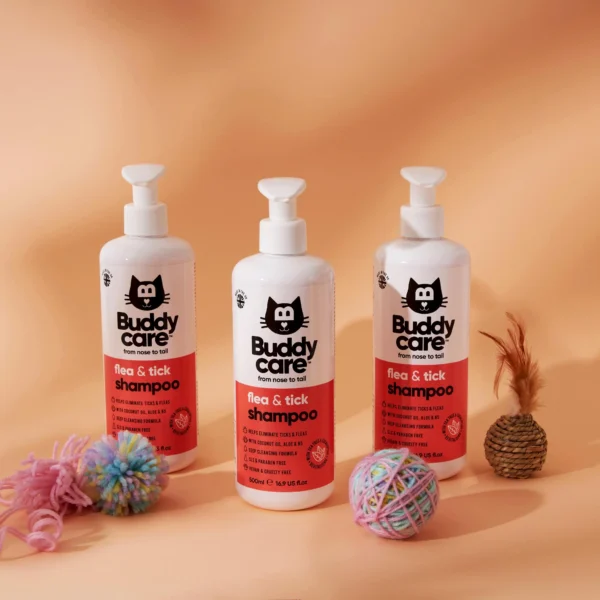 Buddycare Flea & Tick Cat Shampoo 500ml - Image 3