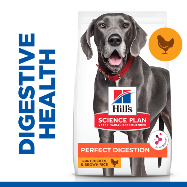 Hill’s Science Plan Perfect Digestion Large Breed Adult 1+ Dog Food With Chicken And Brown Rice (14kg)