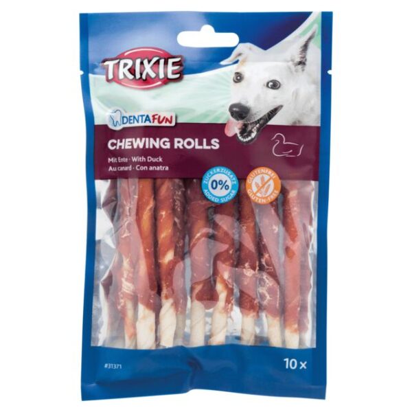 TRIXIE Denta Fun Duck Chewing Rolls