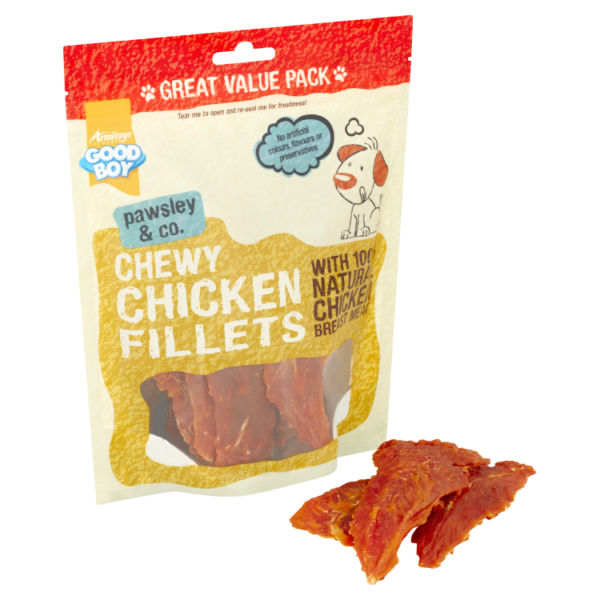 Good Boy Chewy Chicken Fillets Dog Treats 320g value pack - Image 3