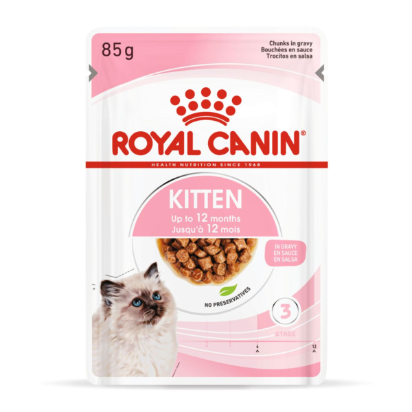 Royal Canin Feline Health Nutrition Kitten Wet Food Gravy