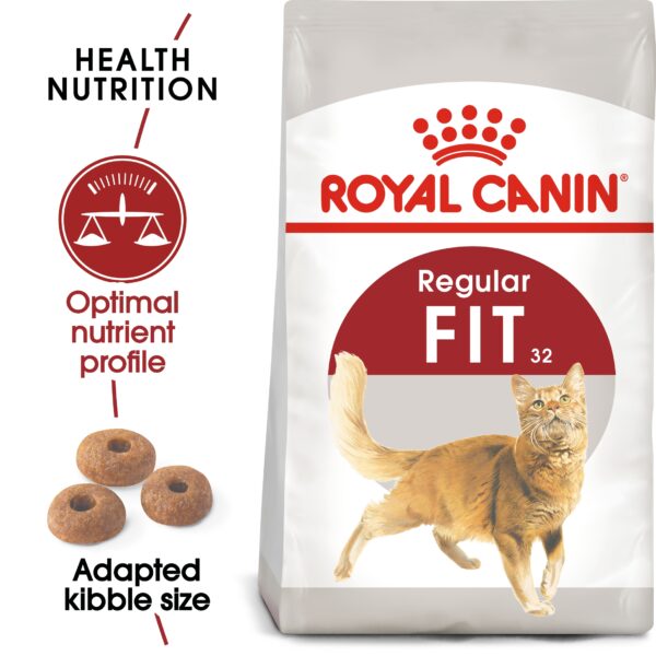 Royal Canin Feline Health Nutrition Regular Fit 32 Adult Cat Dry Food 2kg (Best before 2026/05/03) - Image 2