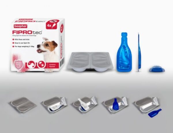 beaphar FIPROtec Spot On Small Dog inside pack