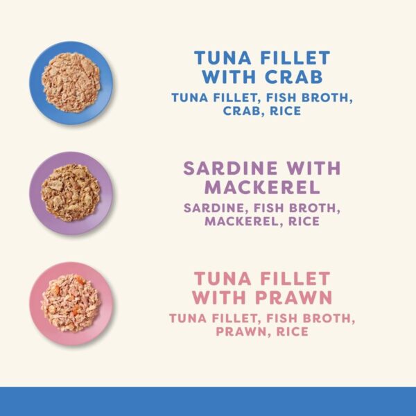 Applaws Natural Wet Cat Food Fish Selection in Broth Multipack (8 x 60g) - Image 3