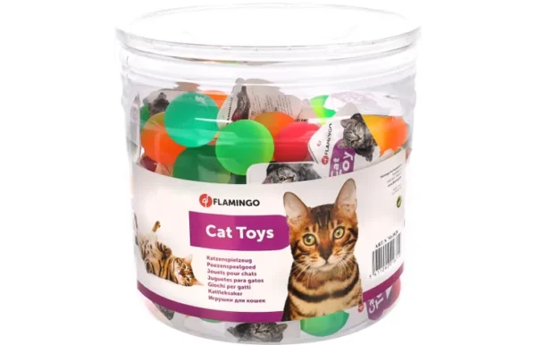 Flamingo Hamish Bounce Ball Cat Toy Multiple Colours