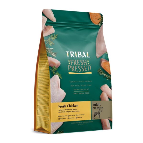 Tribal Fresh Pressed Complete Fresh Chicken Adult Dry Dog Food 12kg