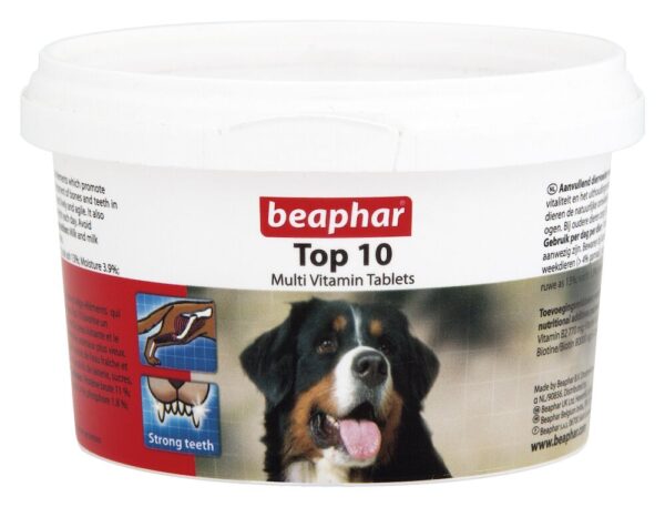 Beaphar Top 10 Multi Vitamin Tablets for Dogs - 180 tablets