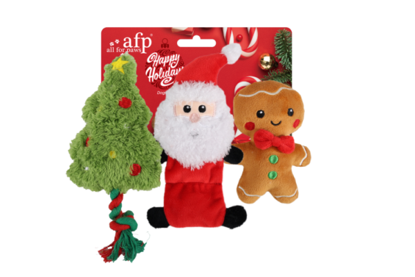 HOHOHO - 3 pack Holiday Toys for Dogs