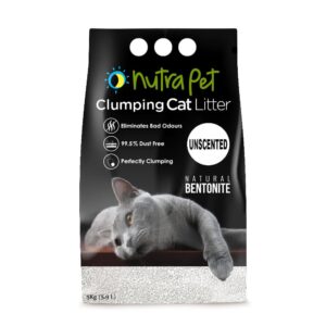 NutraPet Clumping Cat Litter Natural Bentonite unscented 5kg