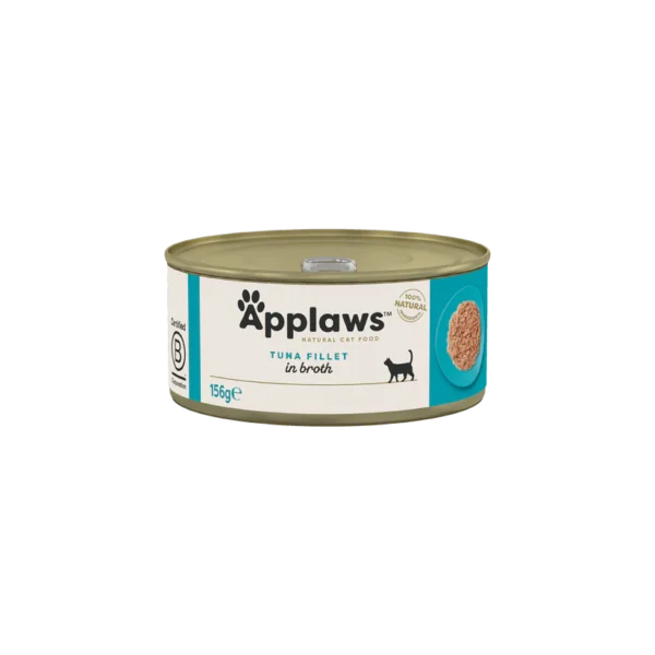 Applaws Tuna Fillet in broth Natural Wet Cat Food 156g can