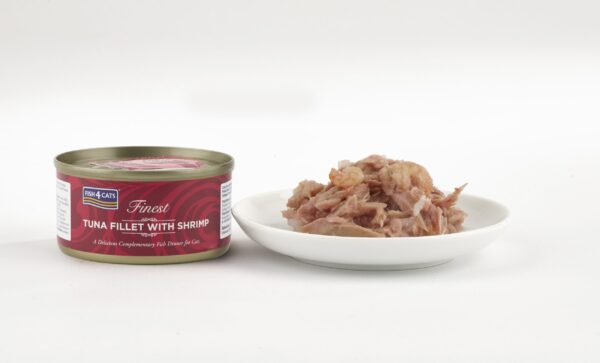 FISH4CATS Finest Tuna Fillet With Shrimp 70g