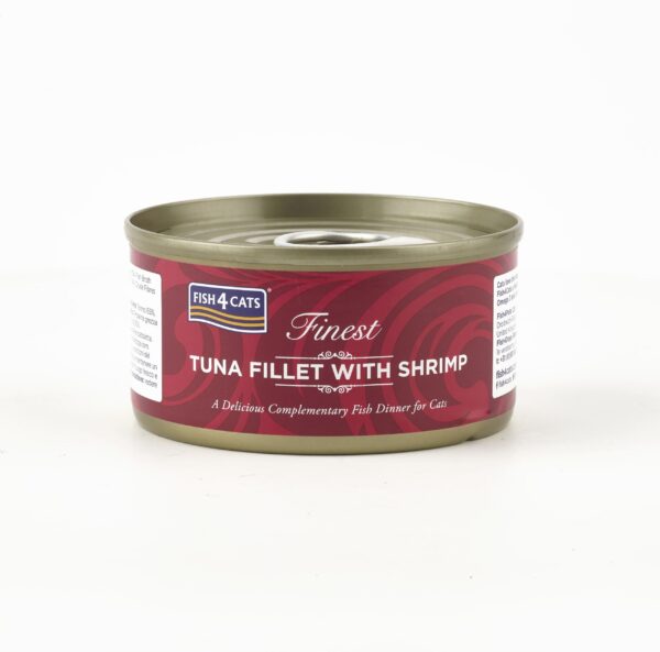 FISH4CATS Finest Tuna Fillet With Shrimp 70g