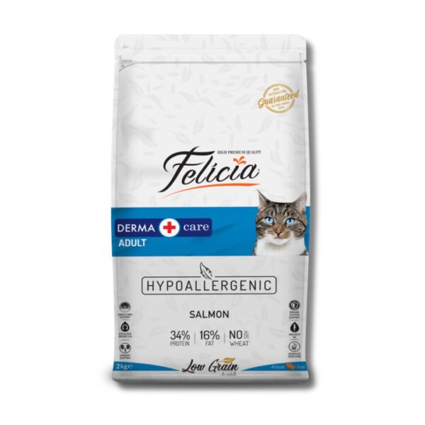 Felicia Derma Care Adult Dry Cat Food Salmon 2kg