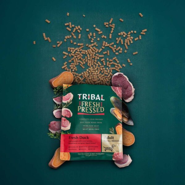 Tribal Complete Cold Pressed Fresh Duck Adult Small Breeds Dry Dog Food 1.5kg