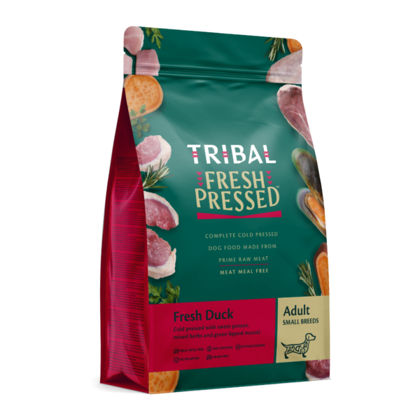 Tribal Complete Cold Pressed Fresh Duck Adult Small Breeds Dry Dog Food 1.5kg