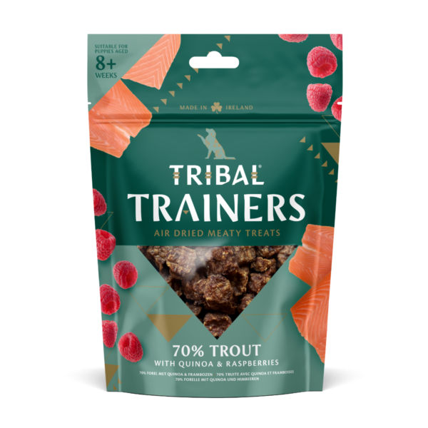 Tribal Trainers Trout with Quinoa & Rasberry Dog Treats 80g