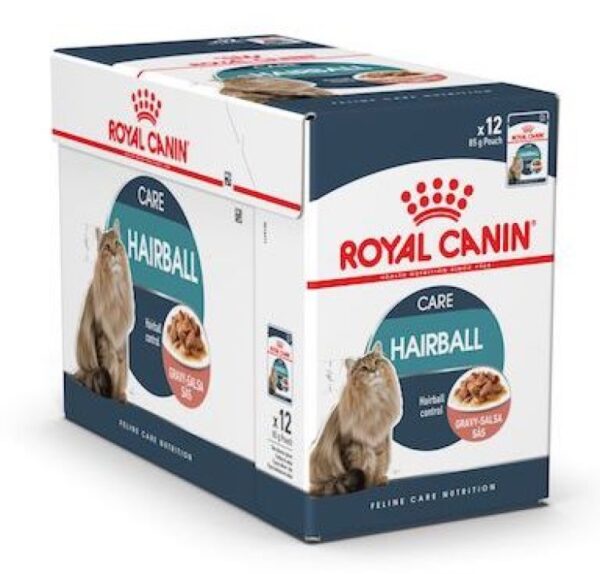 Royal Canin Feline Care Nutrition Hairball Gravy Cat Wet Food pack