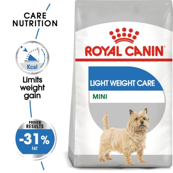 Royal Canin Mini Light Weight Care Dry Dog Food 3kg benefits